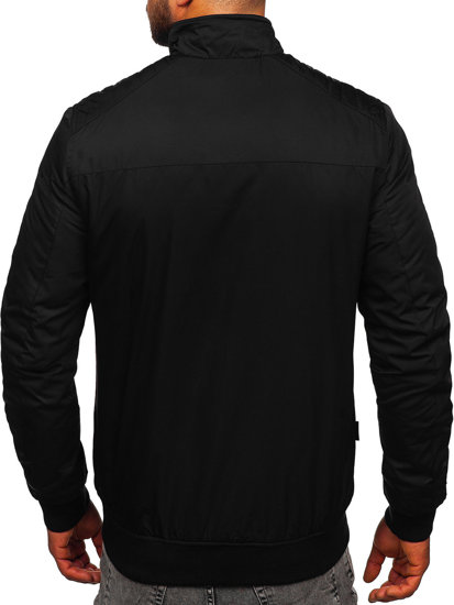 Chaqueta de entretiempo para hombre negro Bolf 1907