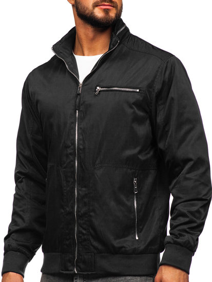 Chaqueta de entretiempo para hombre negro Bolf 5M3106