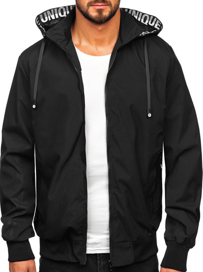 Chaqueta de entretiempo para hombre negro Bolf 5M3112