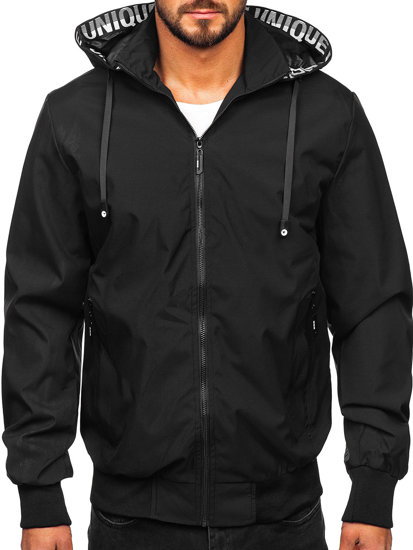 Chaqueta de entretiempo para hombre negro Bolf 5M3112