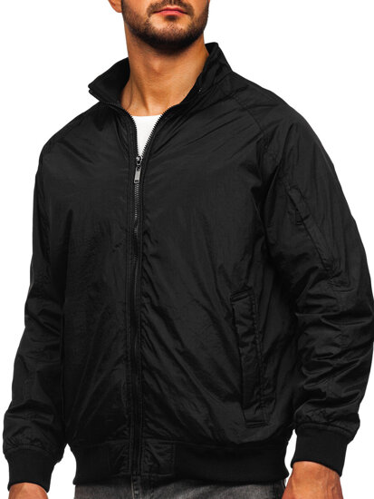 Chaqueta de entretiempo para hombre negro Bolf 5M3212