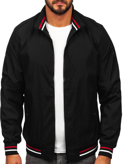 Chaqueta de entretiempo para hombre negro Bolf 7342