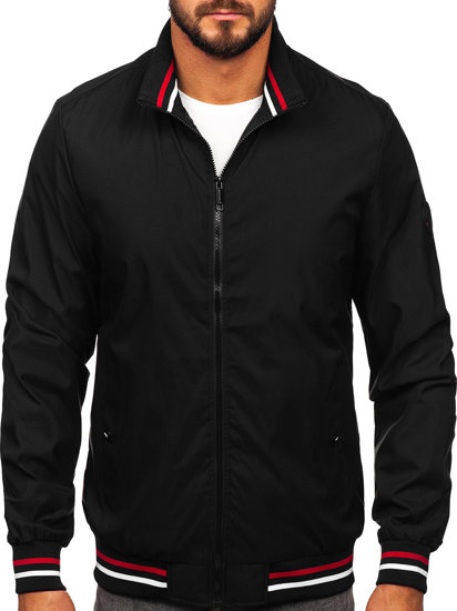 Chaqueta de entretiempo para hombre negro Bolf 7342