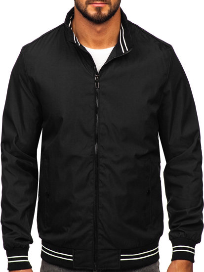 Chaqueta de entretiempo para hombre negro Bolf 7345