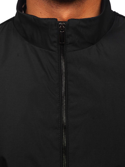 Chaqueta de entretiempo para hombre negro Bolf 7345