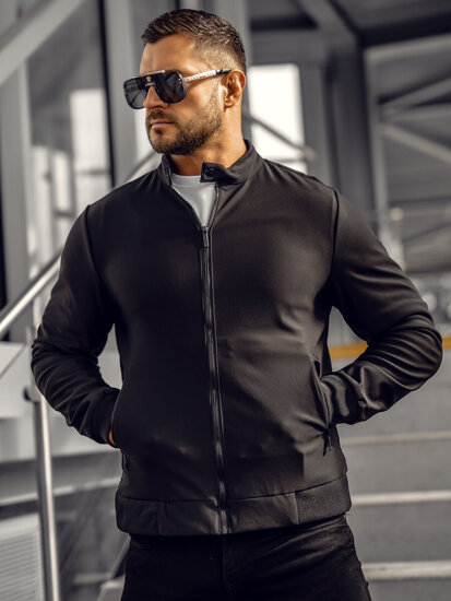 Chaqueta de entretiempo para hombre negro Bolf EC955