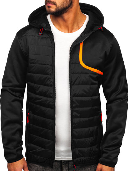 Chaqueta de entretiempo para hombre negro Bolf KS2143