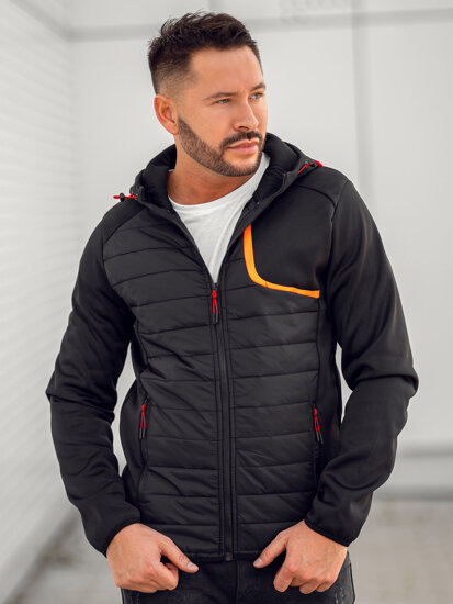 Chaqueta de entretiempo para hombre negro Bolf KS2143