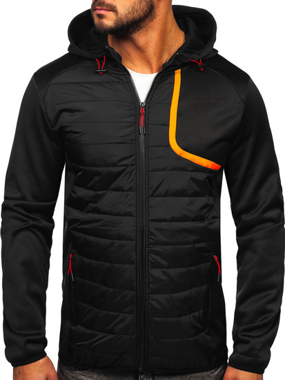 Chaqueta de entretiempo para hombre negro Bolf KS2143