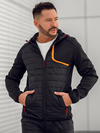 Chaqueta de entretiempo para hombre negro Bolf KS2143