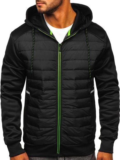 Chaqueta de entretiempo para hombre negro Bolf KS2146