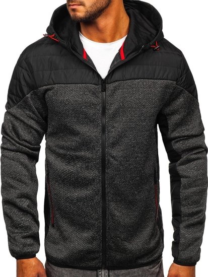 Chaqueta de entretiempo para hombre negro Bolf KS2158