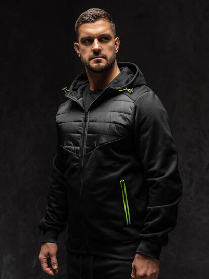 Chaqueta de entretiempo para hombre negro Bolf KS2232