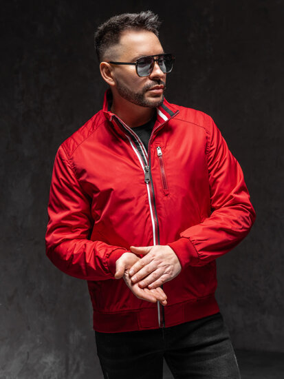 Chaqueta de entretiempo para hombre rojo Bolf 1907A1