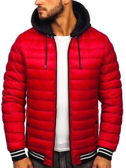 Chaqueta de entretiempo para hombre rojo Bolf 5331