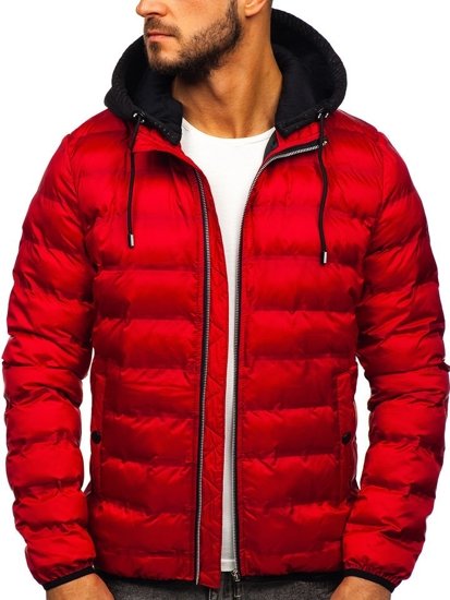 Chaqueta de entretiempo para hombre rojo Bolf 5332