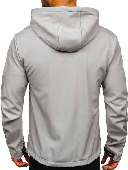 Chaqueta de entretiempo softshell para hombre gris Bolf KS2181