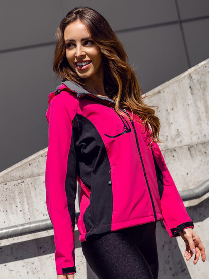 Chaqueta de entretiempo softshell para mujer rosa Bolf 3077