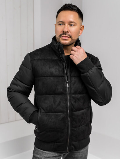 Chaqueta de invierno acolchada para hombre Negro Bolf 22M336A1