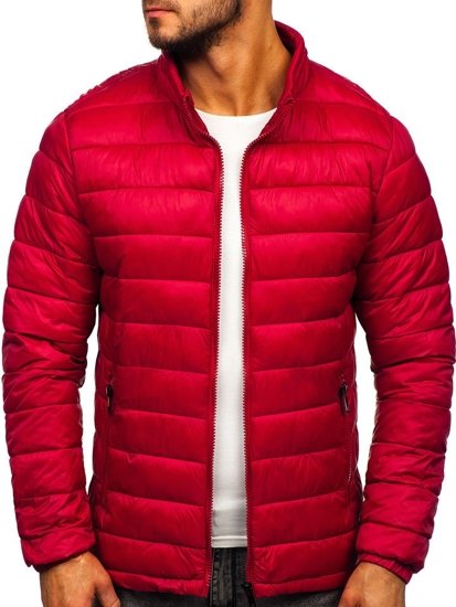 Chaqueta de invierno acolchada para hombre burdeos Bolf 1119