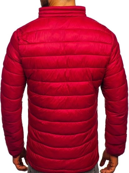 Chaqueta de invierno acolchada para hombre burdeos Bolf 1119