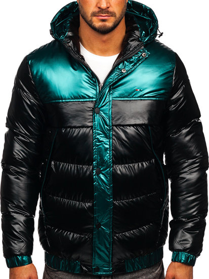 Chaqueta de invierno acolchada para hombre negro Bolf 2146