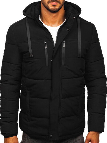 Chaqueta de invierno acolchada para hombre negro Bolf 31M5027