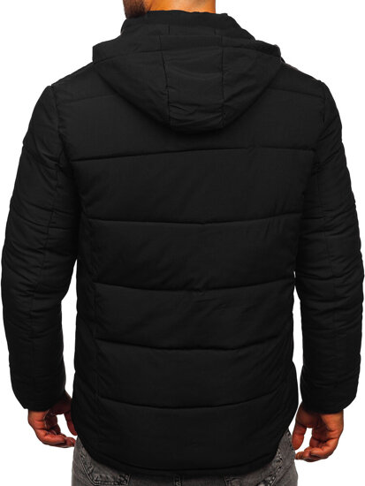 Chaqueta de invierno acolchada para hombre negro Bolf 31M5027