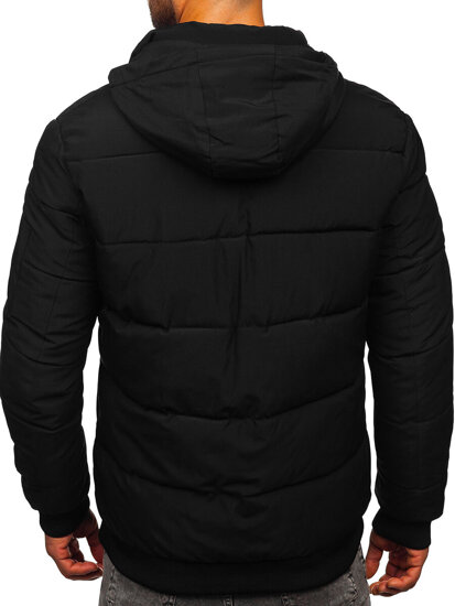 Chaqueta de invierno acolchada para hombre negro Bolf 31M5028