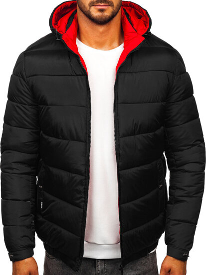 Chaqueta de invierno acolchada para hombre negro Bolf 31M5037