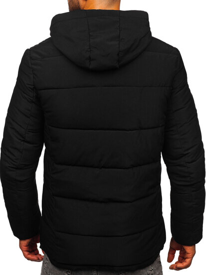 Chaqueta de invierno acolchada para hombre negro Bolf 31M5052