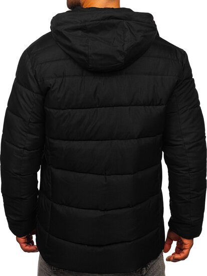 Chaqueta de invierno acolchada para hombre negro Bolf 57M7505