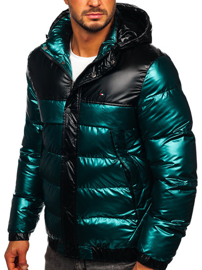 Chaqueta de invierno acolchada para hombre verde Bolf 2146