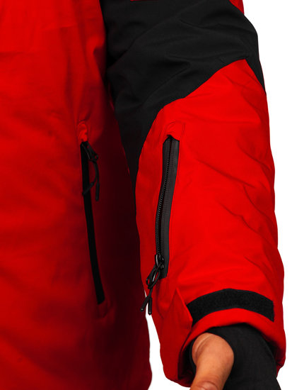 Chaqueta de invierno de esquí para hombre color rojo Bolf 6576