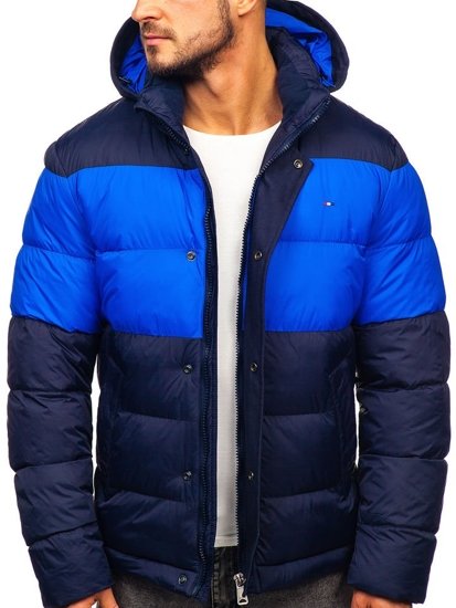 Chaqueta de invierno deportiva para hombre azul oscuro Bolf 1975