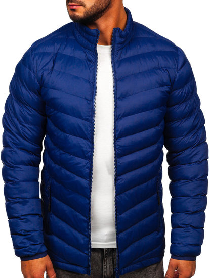 Chaqueta de invierno deportiva para hombre azul oscuro Bolf SM70