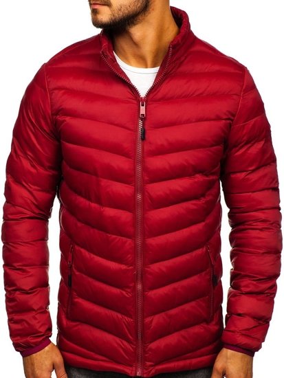 Chaqueta de invierno deportiva para hombre burdeos Bolf SM70