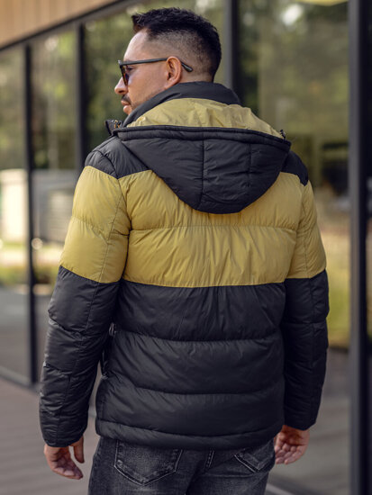 Chaqueta de invierno deportiva para hombre negro Bolf 1975