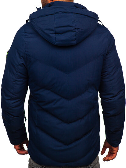 Chaqueta de invierno para hombre azul oscuro Bolf 5M3137