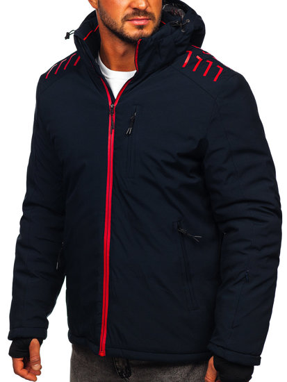 Chaqueta  de invierno para hombre azul oscuro Bolf 6580