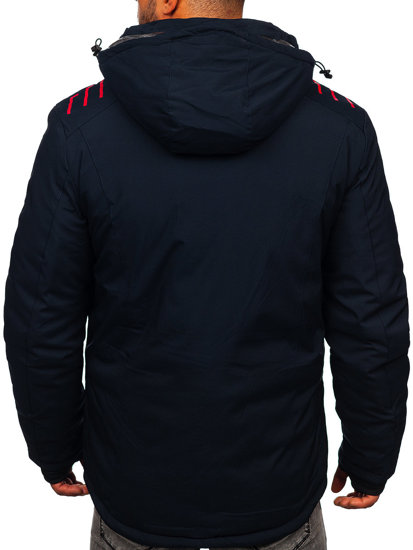 Chaqueta  de invierno para hombre azul oscuro Bolf 6580