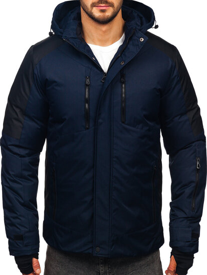 Chaqueta de invierno para hombre azul oscuro Bolf 91M9902