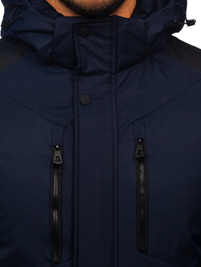 Chaqueta de invierno para hombre azul oscuro Bolf 91M9902