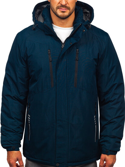 Chaqueta de invierno para hombre azul tinta Bolf 22M321