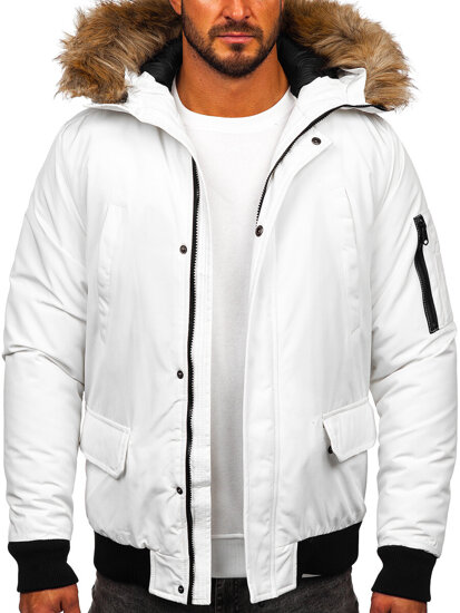 Chaqueta de invierno para hombre blanco Bolf 2019A