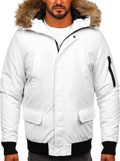 Chaqueta de invierno para hombre blanco Bolf 2019A