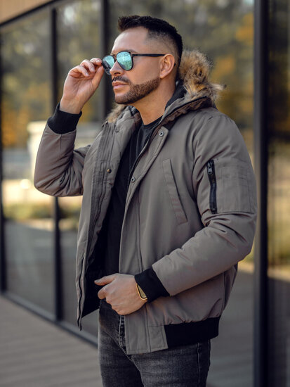 Chaqueta de invierno para hombre grafito Bolf 2019