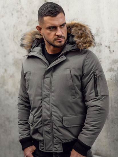 Chaqueta de invierno para hombre grafito Bolf 2019