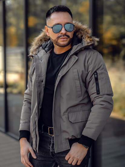 Chaqueta de invierno para hombre grafito Bolf 2019