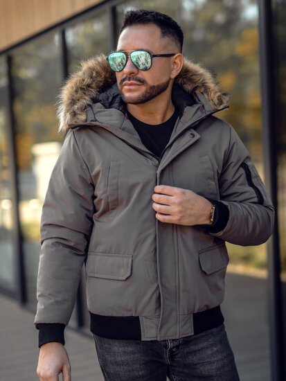 Chaqueta de invierno para hombre grafito Bolf 2019